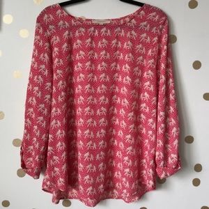 Pink Elephant Print Top - 41 Hawthorn